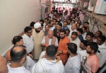 सांसद बंटी विवेक साहू के निवास पहुंचे विधानसभा अध्यक्ष नरेन्द्र सिंह तोमर