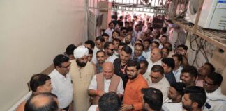 सांसद बंटी विवेक साहू के निवास पहुंचे विधानसभा अध्यक्ष नरेन्द्र सिंह तोमर