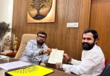 सांसद बंटी विवेक साहू ने आशय जैन को सांसद प्रतिनिधि नियुक्त किया